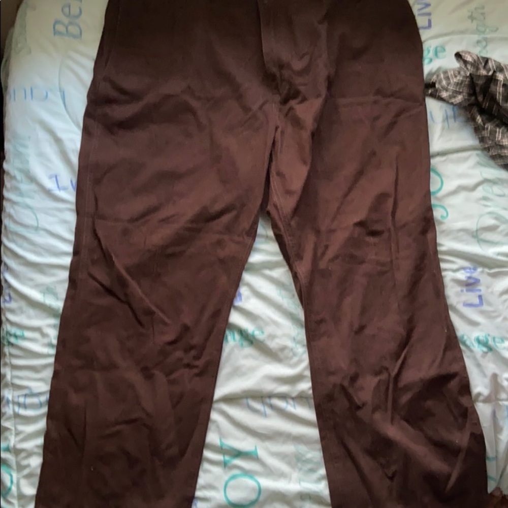 Men brown slacks